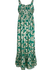 Mint Velvet Green Metallic Maxi Dress - Image 4 of 4
