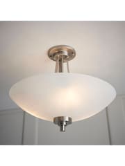 Gallery Home Chrome Perth Flush Ceiling Light - Image 8 of 8