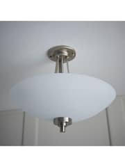 Gallery Home Chrome Perth Flush Ceiling Light - Image 2 of 6