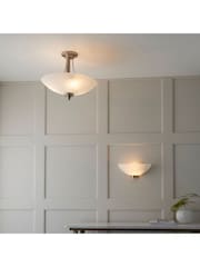 Gallery Home Chrome Perth Flush Ceiling Light - Image 3 of 6