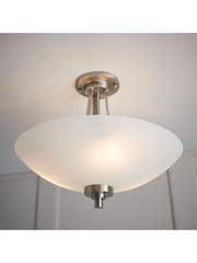 Gallery Home Chrome Perth Flush Ceiling Light - Image 4 of 6