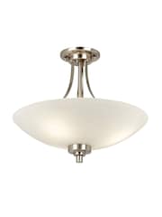 Gallery Home Chrome Perth Flush Ceiling Light - Image 6 of 6