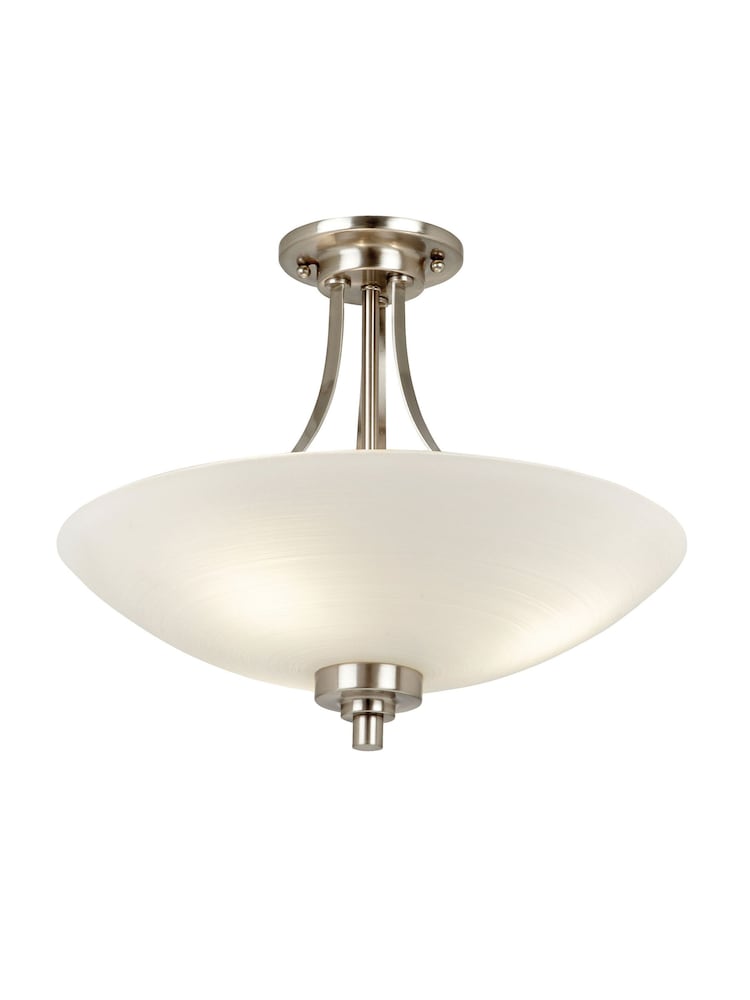 Gallery Home Chrome Perth Flush Ceiling Light - Image 6 of 6