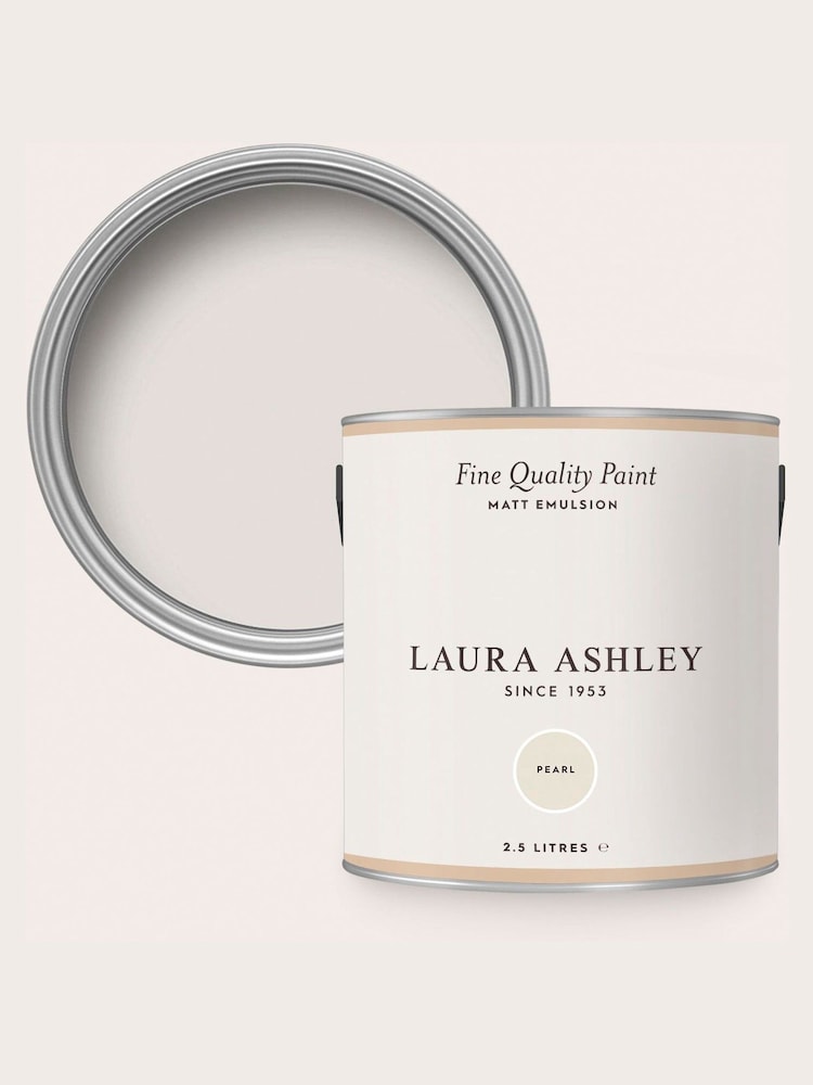 Laura Ashley Pearl White Matt Emulsion 2.5Lt Paint - Image 4 of 4 Laura Ashley Pearl White Matt Emulsion 2.5Lt Paint - Image 4 of 4