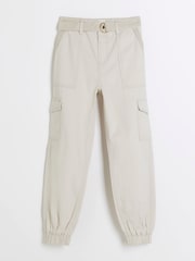River Island dekleta Self Belted kargo hlače (z žepi na hlačnicah) 100% Cotton hlače - Slika 1 iz 4