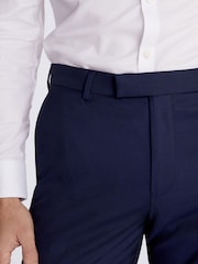 MOSS Ink Blue Tailored Stretch Suit: Trousers - Image 3 of 3