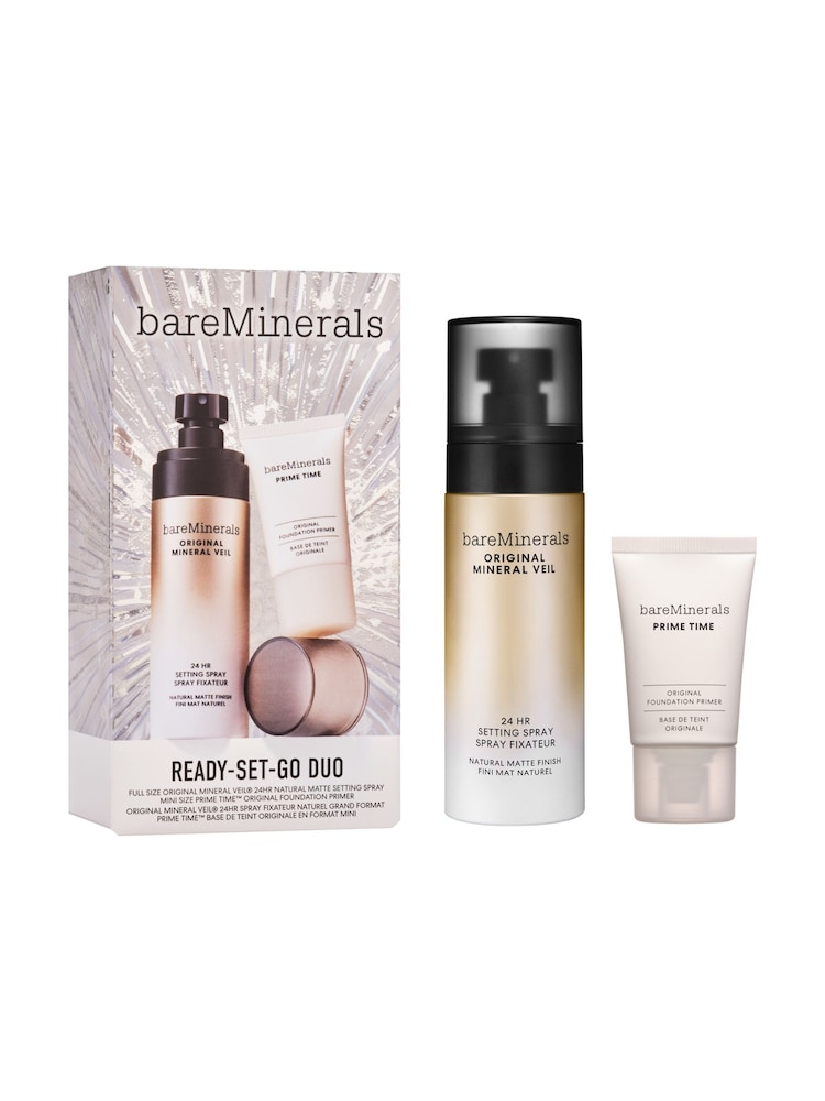 bareMinerals No Colour Ready-Set-Go Duo Makeup Gift Set (Worth £51) - Image 1 of 4 bareMinerals No Colour Ready-Set-Go Duo Makeup Gift Set (Worth £51) - Image 1 of 4