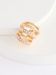 Goldfarben - Statement-Ohrschmuck aus recyceltem Zink - Bild 4 von 4