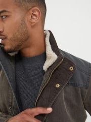 FatFace Brown Broadsands Colour Block Jacket - Image 5 of 6
