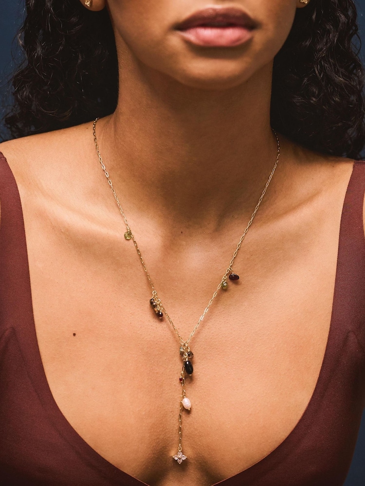 Accessorize Жартылай бағалы лариат алқасы - 2суретінің 1 суреті Accessorize Жартылай бағалы лариат алқасы - 2суретінің 1 суреті