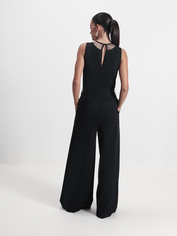 Black Diamond Black Diamante Ponte Jumpsuit - Image 3 of 6