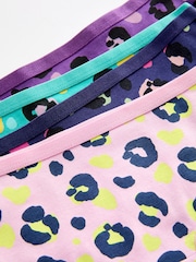 Pink/Purple Animal Print Hipsters 7 Pack (2-16yrs) - Image 10 of 10