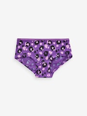 Pink/Purple Animal Print Hipsters 7 Pack (2-16yrs) - Image 8 of 10