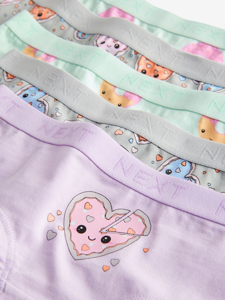 Purple/Aqua Donut Pizza Hipsters 5 Pack (2-16yrs) - Image 8 of 8