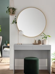 Grey Flynn 2 Drawer Console Dressing Table - Image 1 of 10