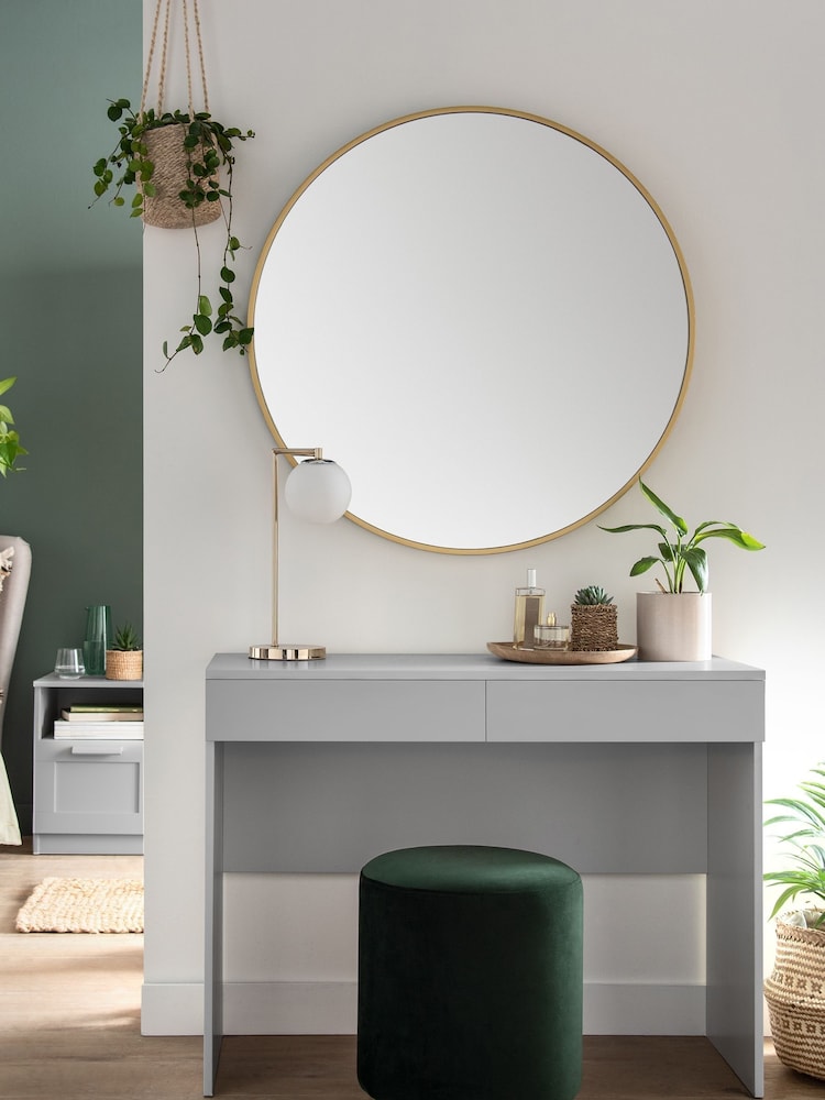 Grey Flynn 2 Drawer Console Dressing Table - Image 1 of 10