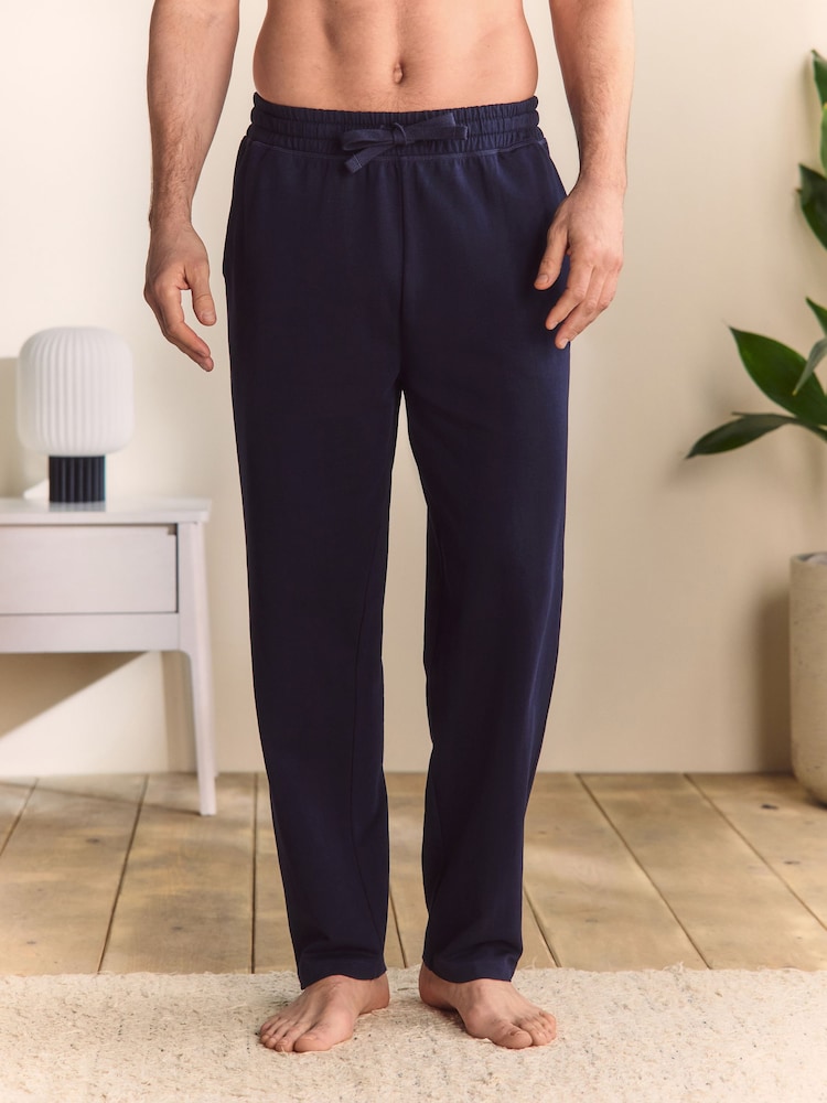 Navy Blue Open Slim Lightweight Joggers - Image 1 of 6