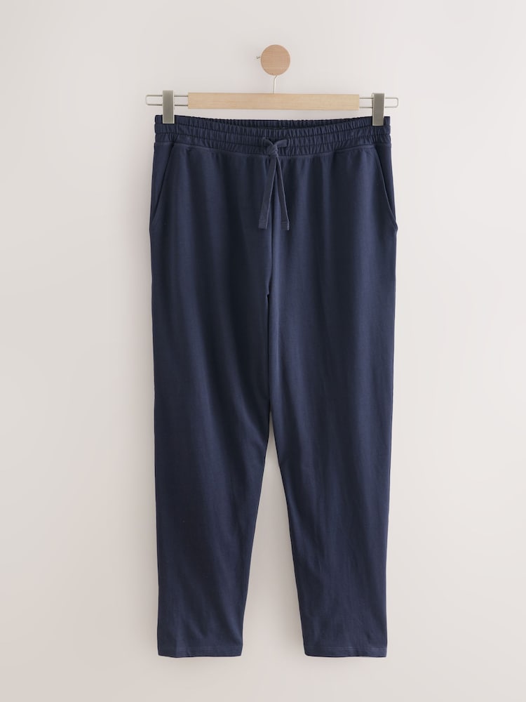Navy Blue Open Slim Lightweight Joggers - Image 7 of 9