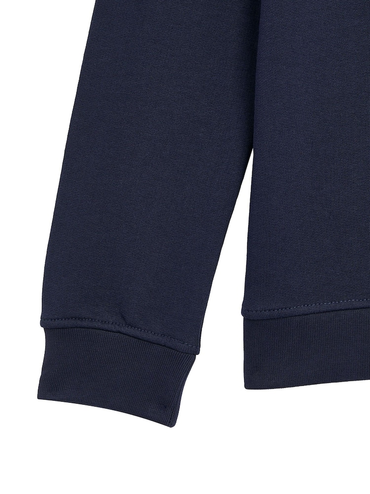 Lyle & Scott Navy Blue Crew Neck 100% Cotton Sweatshirt - Image 5 of 5