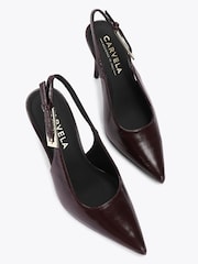 Carvela Red Blanca Slingback Heeled Shoes - Image 2 of 4