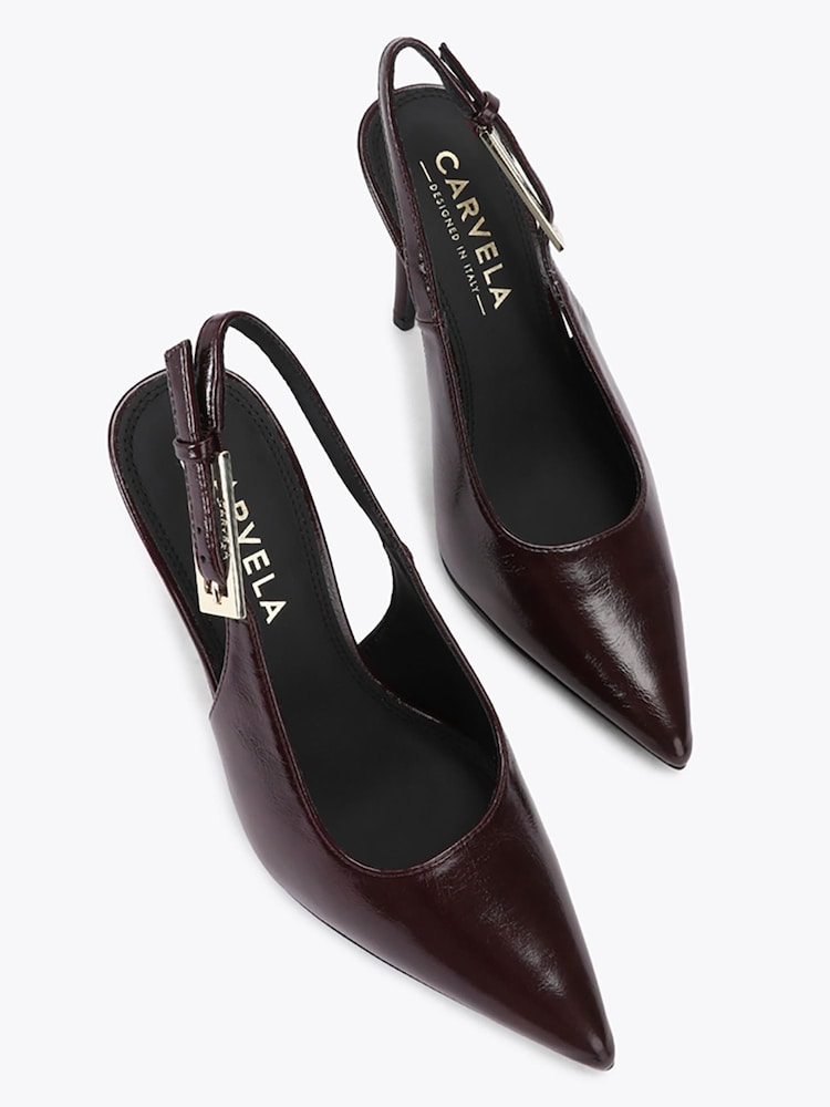 Carvela Red Blanca Slingback Heeled Shoes - Image 2 of 4 Carvela Red Blanca Slingback Heeled Shoes - Image 2 of 4