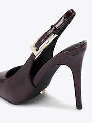 Carvela Red Blanca Slingback Heeled Shoes - Image 3 of 4