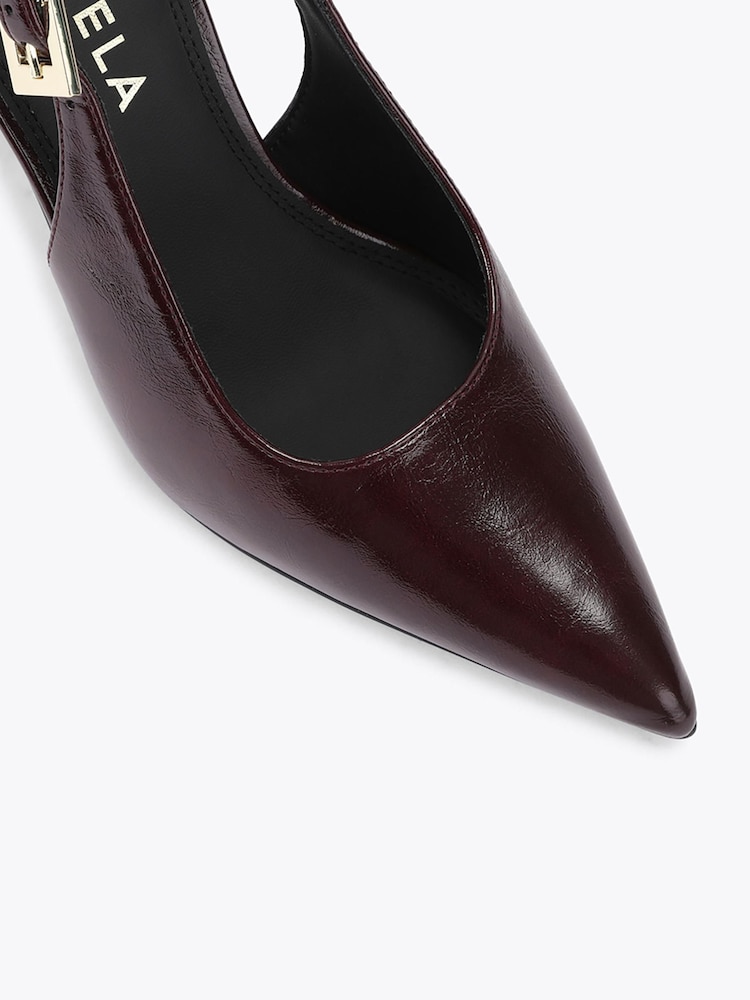 Carvela Red Blanca Slingback Heeled Shoes - Image 4 of 4 Carvela Red Blanca Slingback Heeled Shoes - Image 4 of 4
