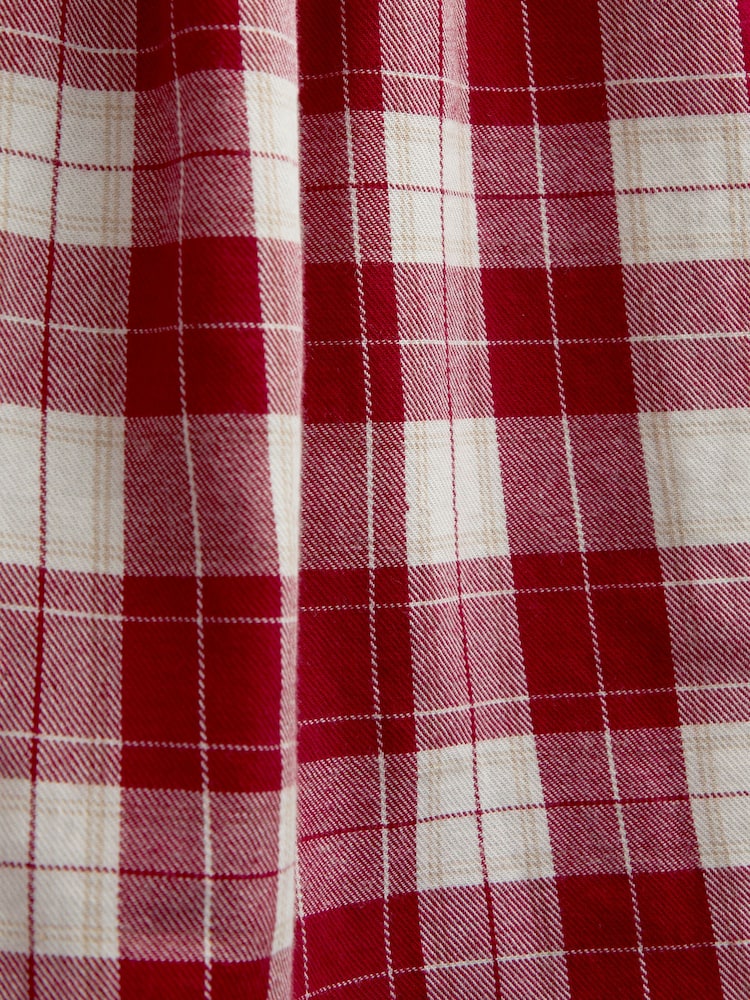 JoJo Maman Bébé Red Tartan Check Embroidered Collar Dress - Image 6 of 6 JoJo Maman Bébé Red Tartan Check Embroidered Collar Dress - Image 6 of 6