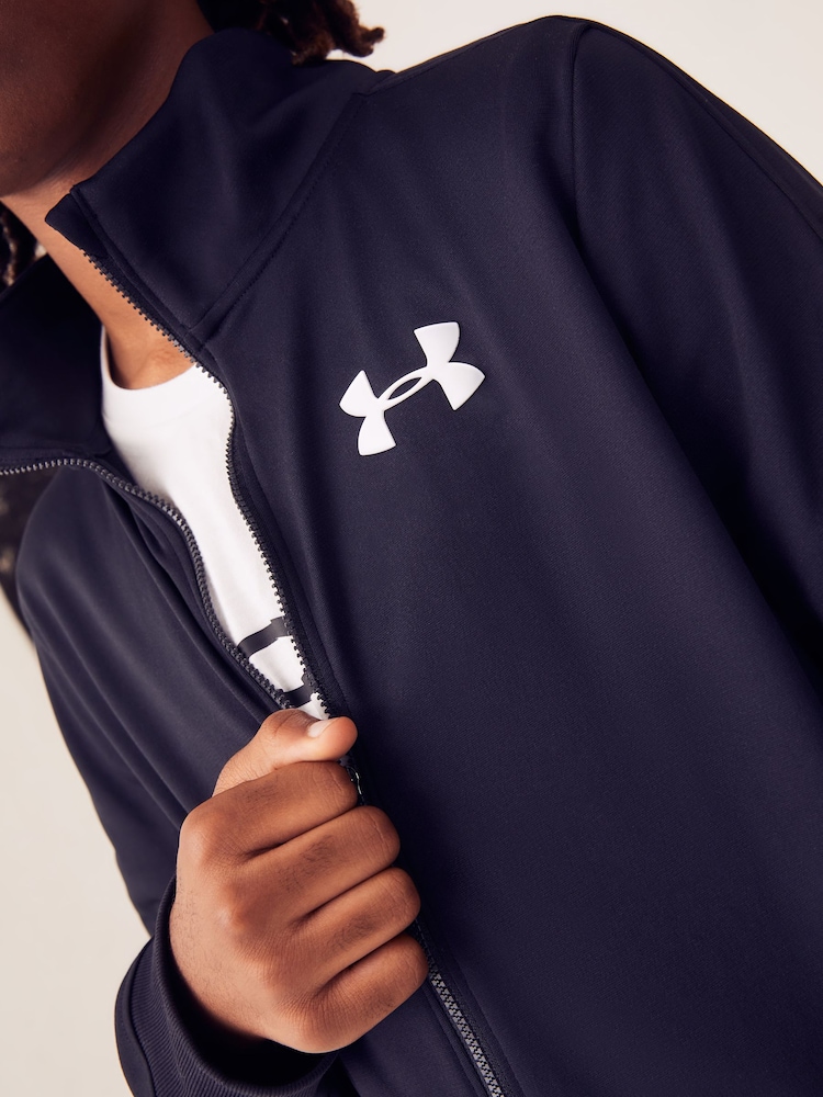 Under Armour Black Boys Youth Knit Tracksuit - Image 7 of 10