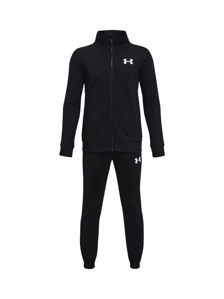 Under Armour Black Boys Youth Knit Tracksuit - Image 9 of 10