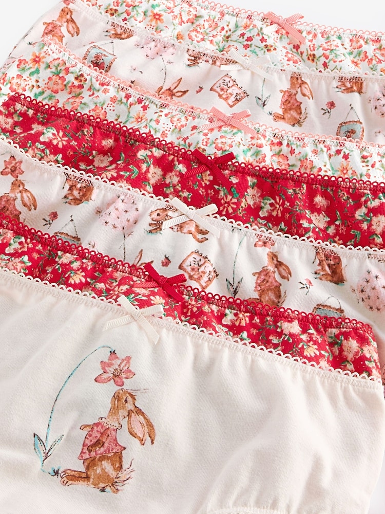 Red/Cream Print Briefs 7 Pack (1.5-12yrs) - Image 10 of 10 Red/Cream Print Briefs 7 Pack (1.5-12yrs) - Image 10 of 10