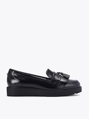 Carvela Navy Blue Patent Sky Tassel Shoes - Image 1 of 4