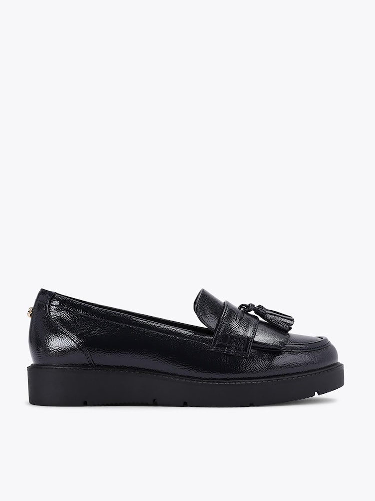 Carvela Navy Blue Patent Sky Tassel Shoes - Image 1 of 4 Carvela Navy Blue Patent Sky Tassel Shoes - Image 1 of 4