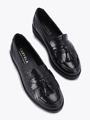Carvela Navy Blue Patent Sky Tassel Shoes - Image 2 of 4