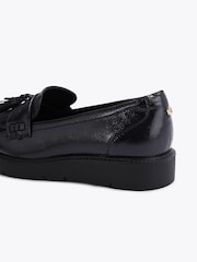 Carvela Navy Blue Patent Sky Tassel Shoes - Image 3 of 4