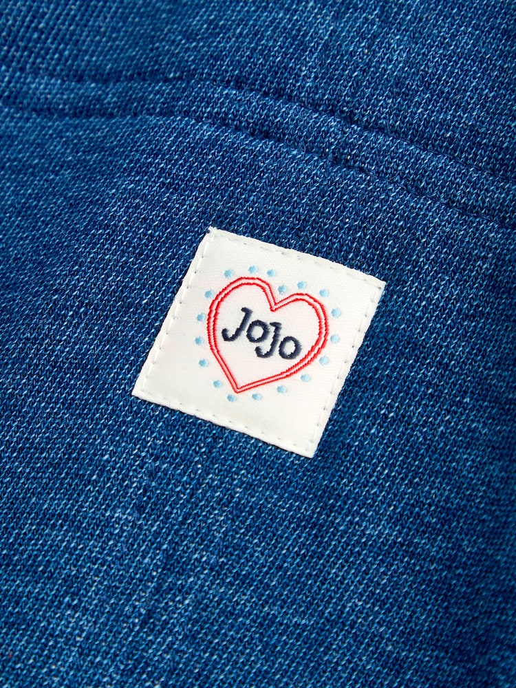 JoJo Maman Bébé Jersey Denim Embroidered Pinny Top Set - Bilde 8 av 8