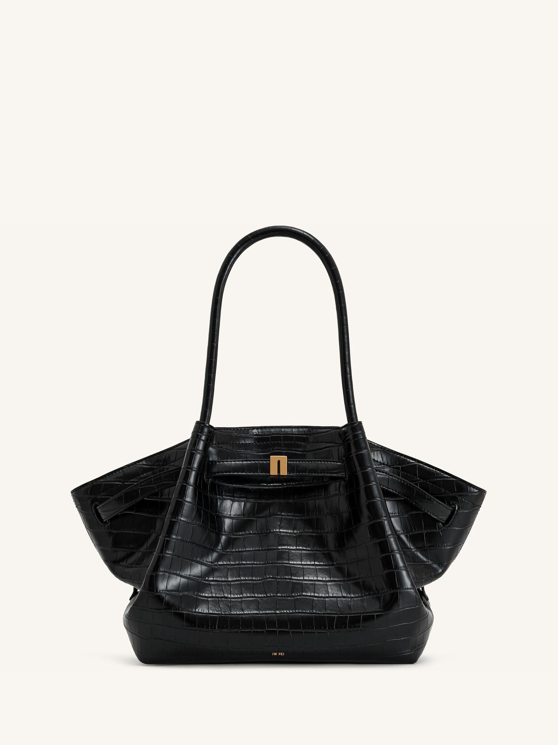 Buy JW PEI Black Croc Hana Tote Bag from Next Canada