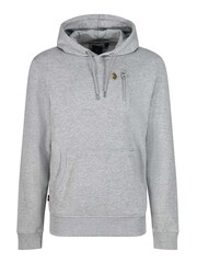 Luke 1977 Grey Los Angeles 2 Mid Marle 100% Cotton Hoodies - Image 4 of 7