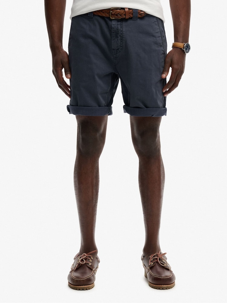 Superdry Blue Utility Chino Shorts - Image 1 of 7