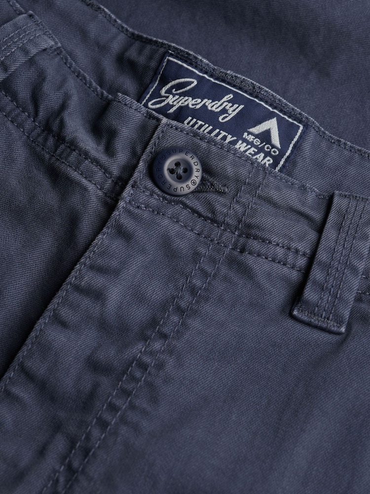 Superdry Blue Utility Chino Shorts - Image 7 of 7