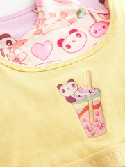 Pink Panda Crop Tops 3 Pack (5-16yrs) - Image 2 of 2