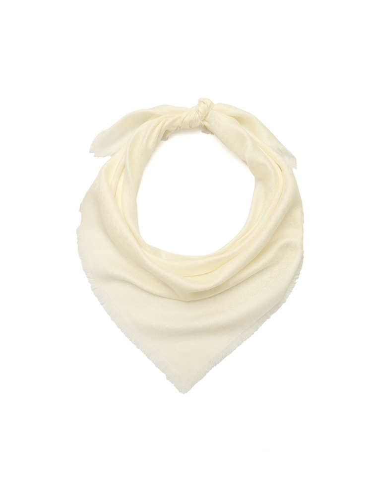 Kate Spade White Spade Flower Yarndye Square Scarf - Image 2 of 4