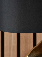 Pacific Gold Gemini Etched Ceramic Table Lamp - Image 3 of 4