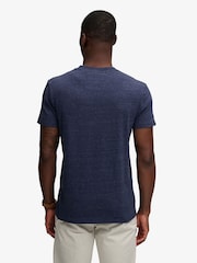 Superdry Blue Essential Stacked Logo Embroidered T-Shirt - Image 2 of 7