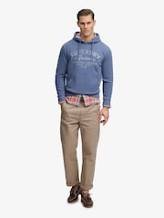 Superdry Blue Lo-Fi Dockside Hoodie - Image 4 of 5