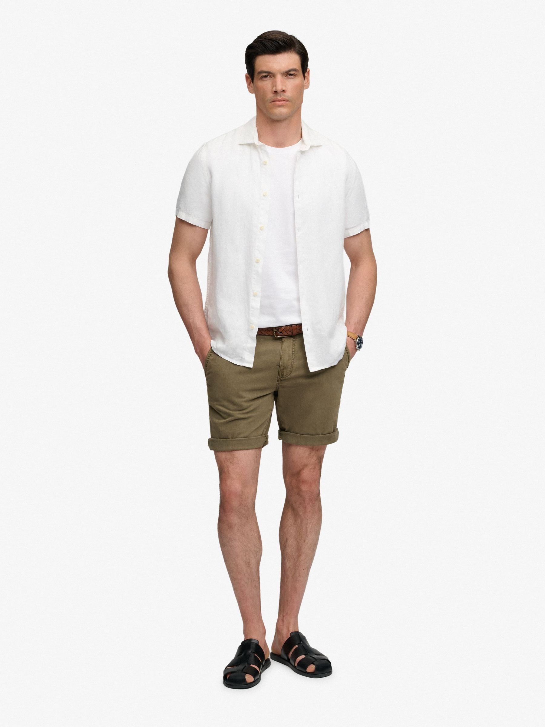 Superdry Green Chino Shorts Utility - Image 3