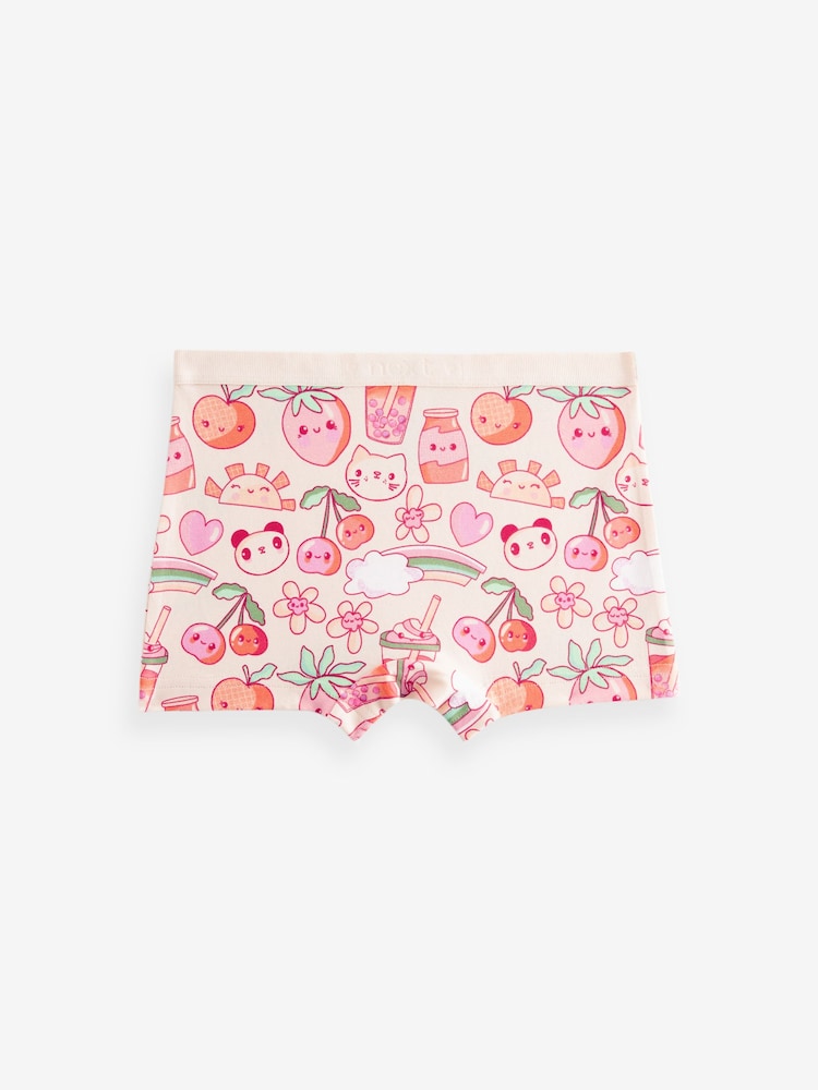 Pink Panda Stampy Short Briefs 5 Pack (2-16yrs) - Image 2 of 8