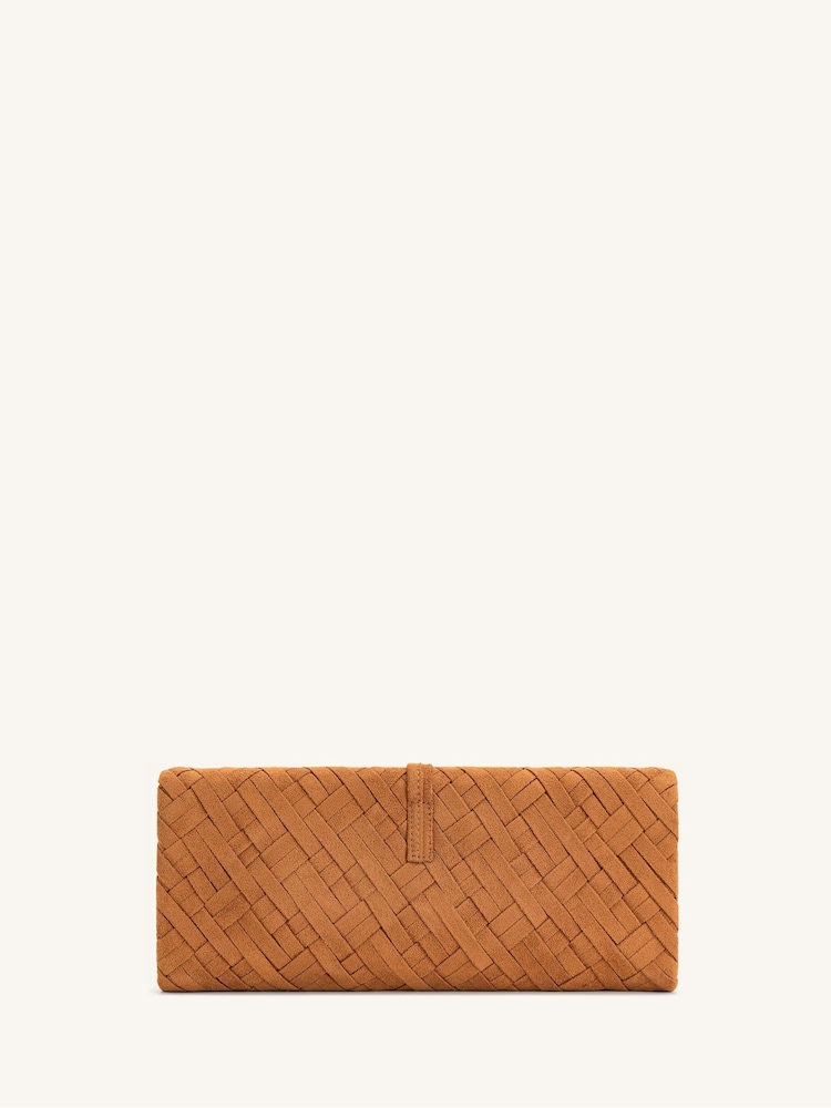 JW PEI Brown Zaria Woven Clutch - Image 2 of 4