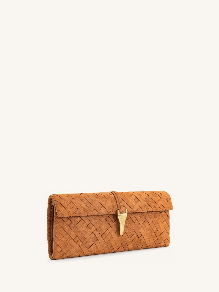 JW PEI Brown Zaria Woven Clutch - Image 4 of 4