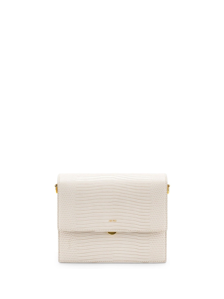 JW PEI White Mini Flap Crossbody - Image 1 of 3 JW PEI White Mini Flap Crossbody - Image 1 of 3